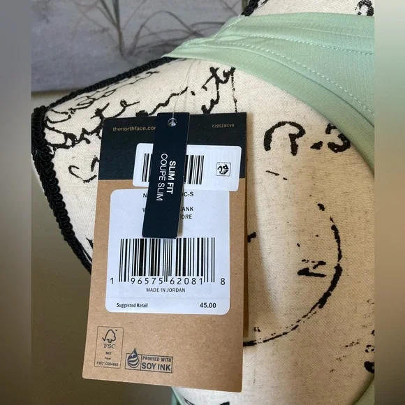 NWT North Face Women’s Sunriser Tank misty sage/forest olive, sz small, slim fit - Picture 3 of 10